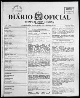 Diário Oficial do Estado de Santa Catarina. Ano 71. N° 17515 de 11/11/2004