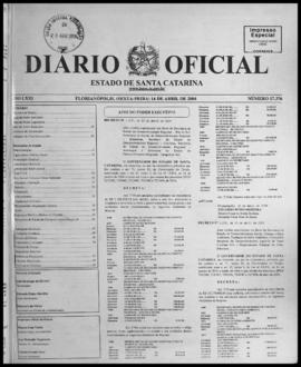 Diário Oficial do Estado de Santa Catarina. Ano 71. N° 17376 de 16/04/2004