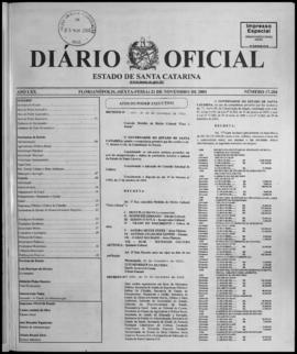 Diário Oficial do Estado de Santa Catarina. Ano 70. N° 17284 de 21/11/2003