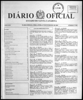 Diário Oficial do Estado de Santa Catarina. Ano 71. N° 17820 de 07/02/2006