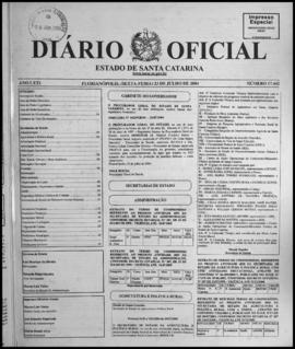 Diário Oficial do Estado de Santa Catarina. Ano 71. N° 17442 de 23/07/2004