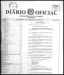 Diário Oficial do Estado de Santa Catarina. Ano 70. N° 17326 de 30/01/2004