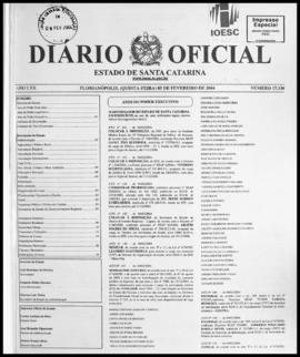 Diário Oficial do Estado de Santa Catarina. Ano 70. N° 17330 de 05/02/2004
