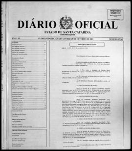 Diário Oficial do Estado de Santa Catarina. Ano 70. N° 17269 de 29/10/2003