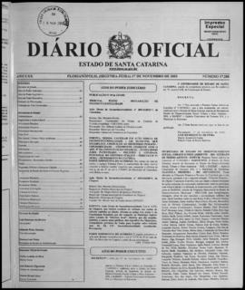Diário Oficial do Estado de Santa Catarina. Ano 70. N° 17280 de 17/11/2003