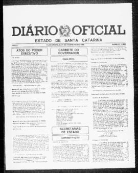 Diário Oficial do Estado de Santa Catarina. Ano 51. N° 12653 de 21/02/1985