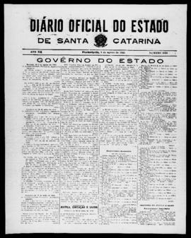 Diário Oficial do Estado de Santa Catarina. Ano 12. N° 3038 de 08/08/1945