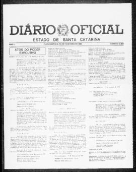 Diário Oficial do Estado de Santa Catarina. Ano 51. N° 12650 de 14/02/1985