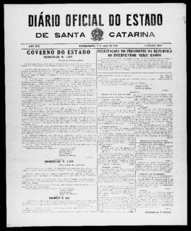 Diário Oficial do Estado de Santa Catarina. Ano 12. N° 2976 de 07/05/1945
