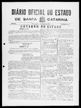 Diário Oficial do Estado de Santa Catarina. Ano 21. N° 5144 de 31/05/1954
