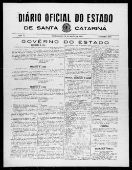 Diário Oficial do Estado de Santa Catarina. Ano 10. N° 2660 de 14/01/1944