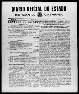 Diário Oficial do Estado de Santa Catarina. Ano 9. N° 2307 de 27/07/1942