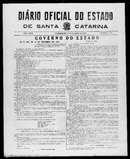 Diário Oficial do Estado de Santa Catarina. Ano 18. N° 4547 de 27/11/1951