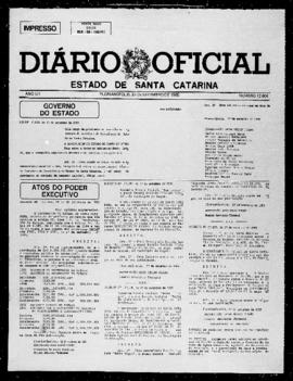 Diário Oficial do Estado de Santa Catarina. Ano 52. N° 12804 de 30/09/1985