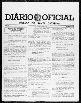 Diário Oficial do Estado de Santa Catarina. Ano 51. N° 12467 de 21/05/1984