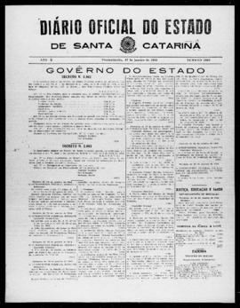 Diário Oficial do Estado de Santa Catarina. Ano 10. N° 2668 de 27/01/1944
