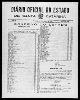 Diário Oficial do Estado de Santa Catarina. Ano 12. N° 3054 de 31/08/1945