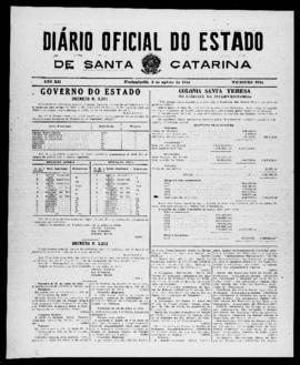 Diário Oficial do Estado de Santa Catarina. Ano 12. N° 3034 de 02/08/1945