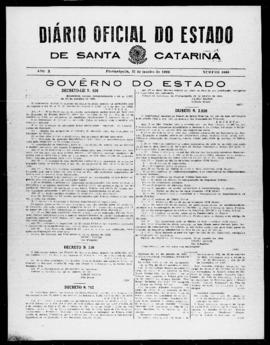 Diário Oficial do Estado de Santa Catarina. Ano 10. N° 2666 de 25/01/1944