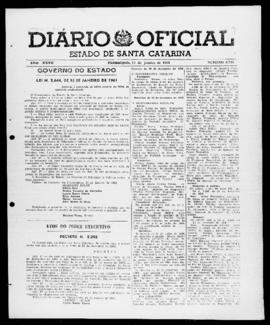 Diário Oficial do Estado de Santa Catarina. Ano 27. N° 6726 de 17/01/1961