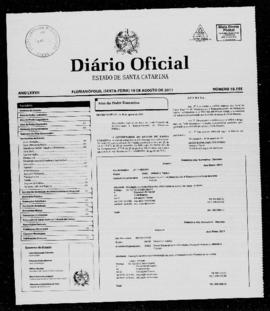 Diário Oficial do Estado de Santa Catarina. Ano 77. N° 19155 de 19/08/2011