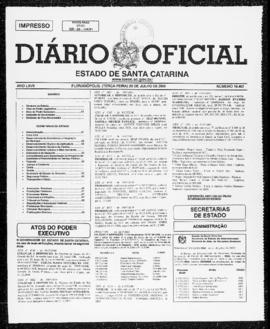 Diário Oficial do Estado de Santa Catarina. Ano 67. N° 16462 de 25/07/2000