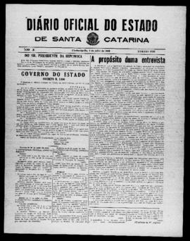 Diário Oficial do Estado de Santa Catarina. Ano 10. N° 2533 de 05/07/1943