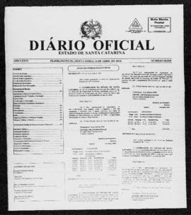 Diário Oficial do Estado de Santa Catarina. Ano 76. N° 18828 de 16/04/2010