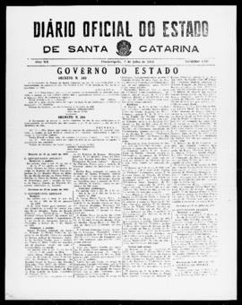 Diário Oficial do Estado de Santa Catarina. Ano 20. N° 4932 de 07/07/1953
