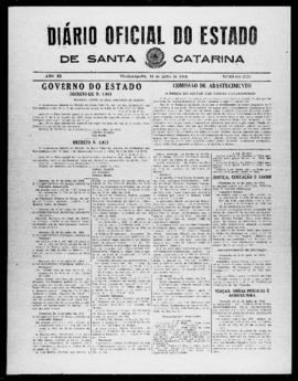 Diário Oficial do Estado de Santa Catarina. Ano 11. N° 2774 de 12/07/1944