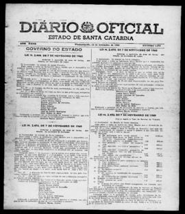 Diário Oficial do Estado de Santa Catarina. Ano 27. N° 6679 de 10/11/1960