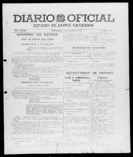 Diário Oficial do Estado de Santa Catarina. Ano 28. N° 6921 de 03/11/1961