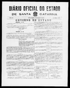 Diário Oficial do Estado de Santa Catarina. Ano 20. N° 4940 de 17/07/1953