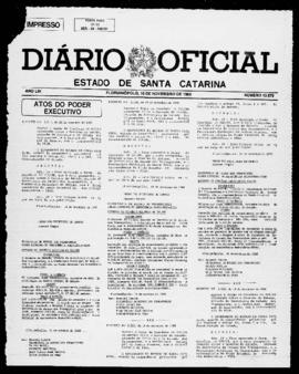 Diário Oficial do Estado de Santa Catarina. Ano 54. N° 13578 de 16/11/1988