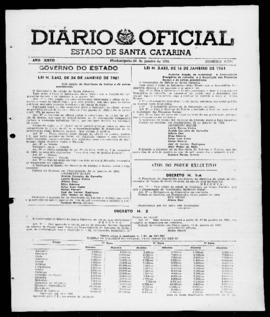 Diário Oficial do Estado de Santa Catarina. Ano 27. N° 6734 de 26/01/1961