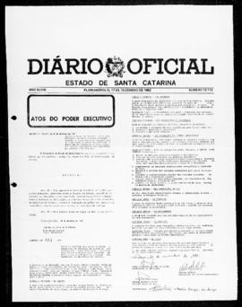 Diário Oficial do Estado de Santa Catarina. Ano 48. N° 12115 de 17/12/1982