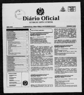 Diário Oficial do Estado de Santa Catarina. Ano 76. N° 19034 de 22/02/2011