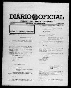 Diário Oficial do Estado de Santa Catarina. Ano 47. N° 11868 de 14/12/1981