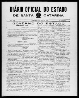 Diário Oficial do Estado de Santa Catarina. Ano 12. N° 3017 de 09/07/1945