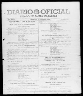 Diário Oficial do Estado de Santa Catarina. Ano 28. N° 6928 de 14/11/1961