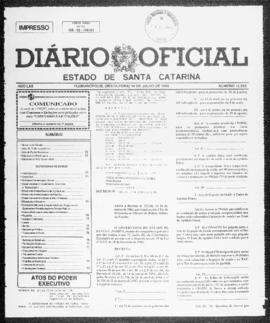 Diário Oficial do Estado de Santa Catarina. Ano 62. N° 15225 de 14/07/1995