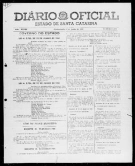 Diário Oficial do Estado de Santa Catarina. Ano 28. N° 6822 de 12/06/1961