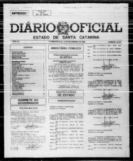 Diário Oficial do Estado de Santa Catarina. Ano 54. N° 13823 de 13/11/1989