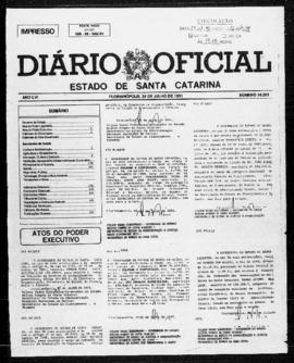 Diário Oficial do Estado de Santa Catarina. Ano 56. N° 14241 de 24/07/1991
