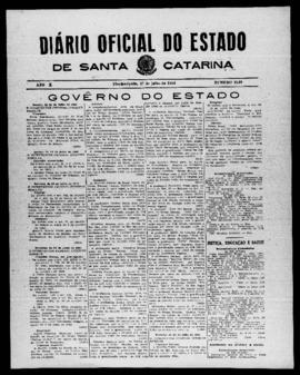 Diário Oficial do Estado de Santa Catarina. Ano 10. N° 2549 de 27/07/1943