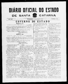 Diário Oficial do Estado de Santa Catarina. Ano 20. N° 4917 de 15/06/1953