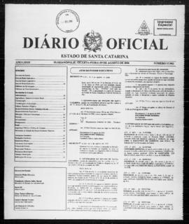 Diário Oficial do Estado de Santa Catarina. Ano 72. N° 17942 de 09/08/2006