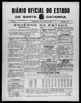 Diário Oficial do Estado de Santa Catarina. Ano 10. N° 2584 de 17/09/1943