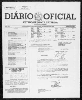 Diário Oficial do Estado de Santa Catarina. Ano 67. N° 16564 de 20/12/2000