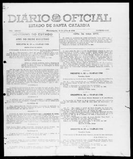Diário Oficial do Estado de Santa Catarina. Ano 28. N° 6847 de 18/07/1961